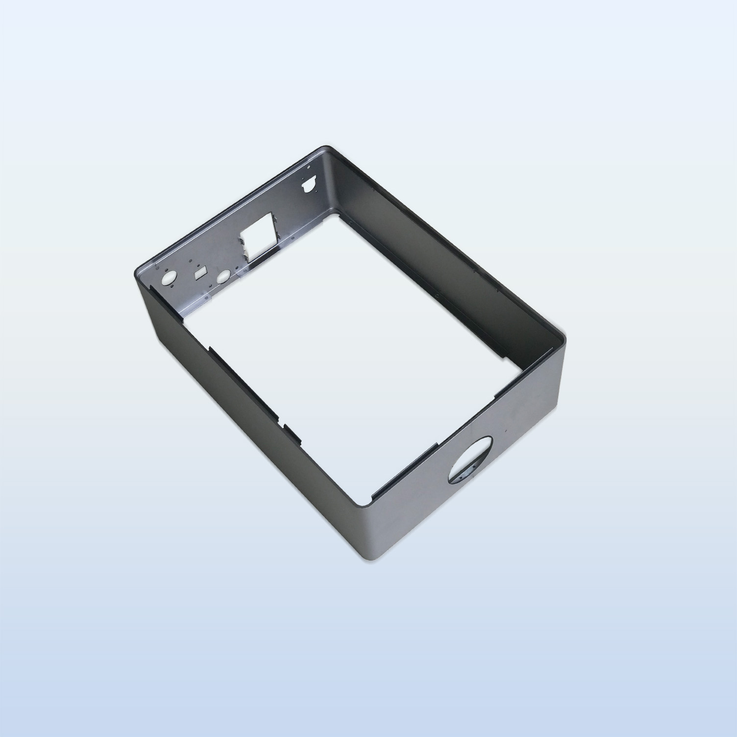 铝合金喷砂拉丝氧化折弯框