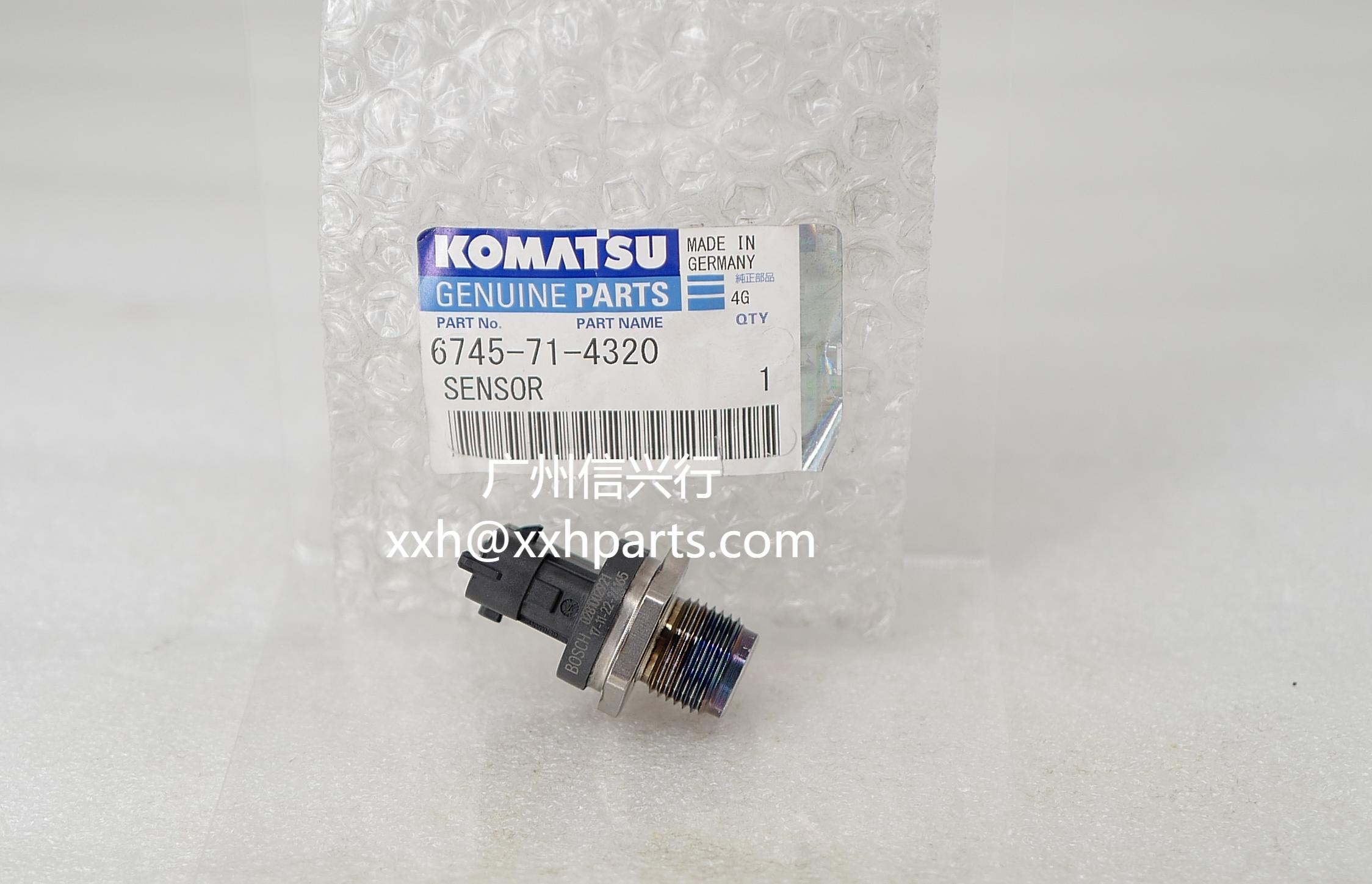 Common Rail Fuel Pressure Sensor 6745-71-4320 0281002921