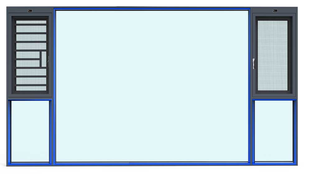 110.120消音壁平开窗