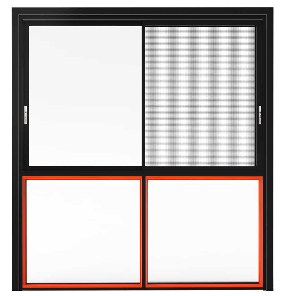 110豪华双断桥推拉