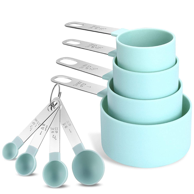 BD-M1017 Measuring Cups and Spoons with Stainless Steel Handle