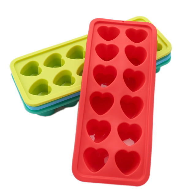 BD-B1006 Heart-shaped Silicone Ice Cube Mold