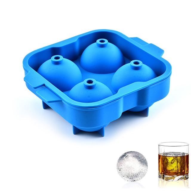 BD-B1008 Silicone Ice Ball Maker Mold- 4 balls