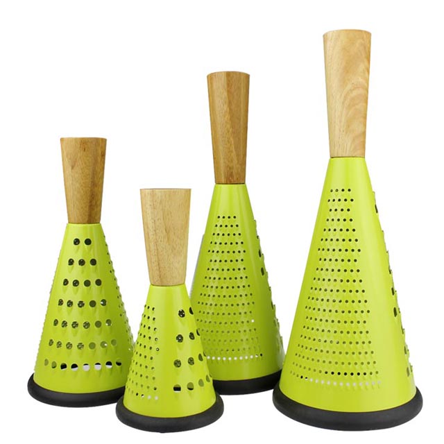 BD-P1015 Conical Cheese Grater with Wooden Handle