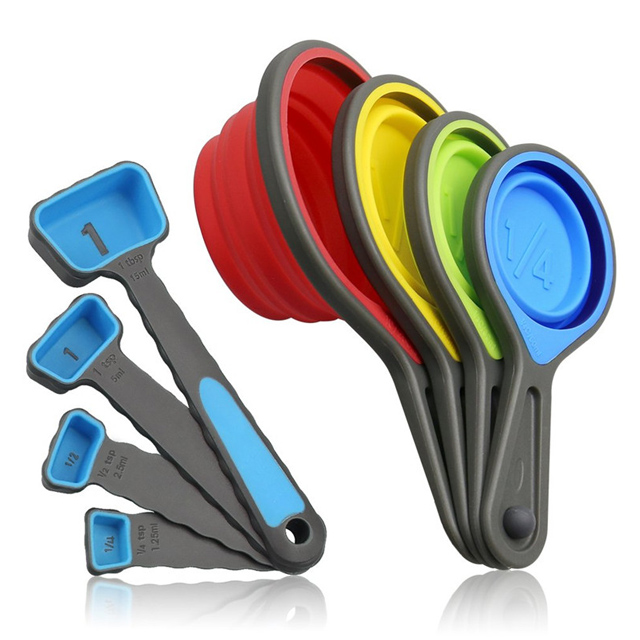 BD-M1015 Silicone Measuring Cups and Spoons-10pcs