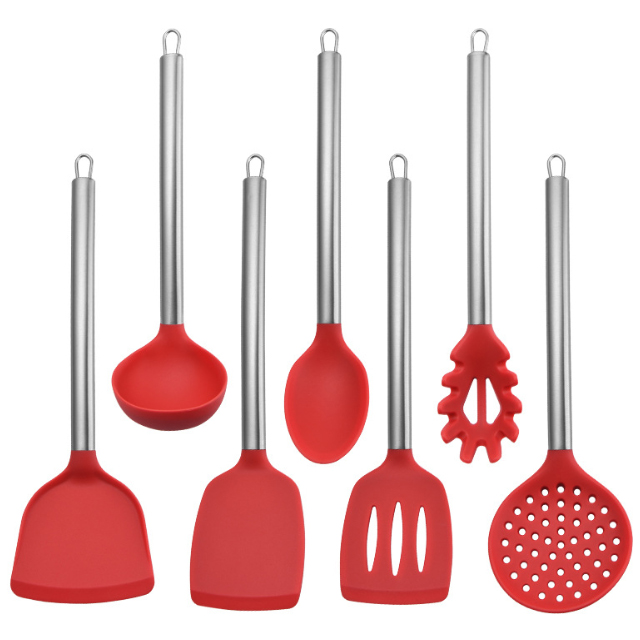 BD-U1011 Silicone Utensils with SS Handle