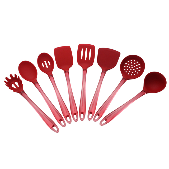 BD-U1006 Silicone Utensils with PS Handle-8pcs