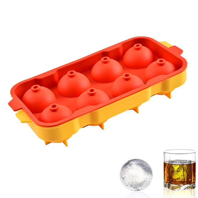 BD-B1010 Silicone Ice Ball Maker Mold- 8 balls