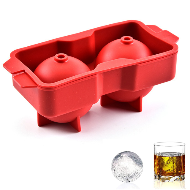 BD-B1007 Silicone Ice Ball Maker Mold- 2 ball