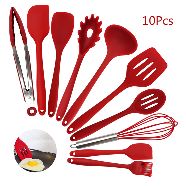 BD-U1003 Silicone Cooking Utensils-10pcs
