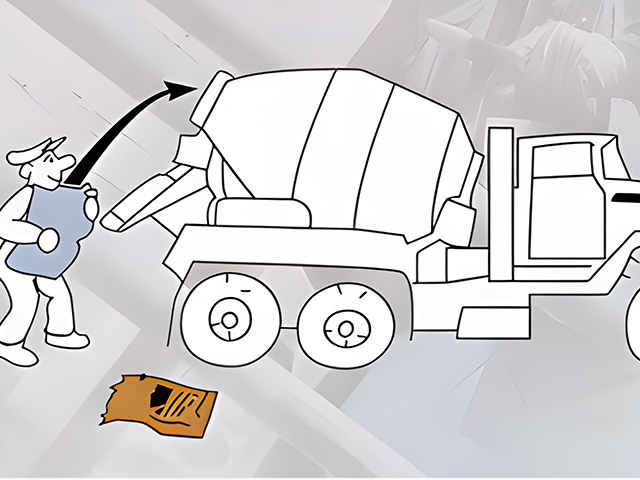 Water soluble packaging for cement additives