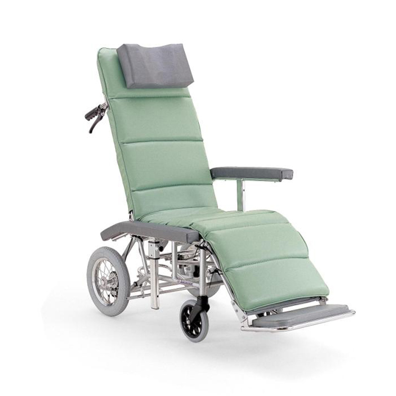 日本河村手动轮椅车全躺老年轮椅轻便航钛铝合金靠背可折叠RR60NB