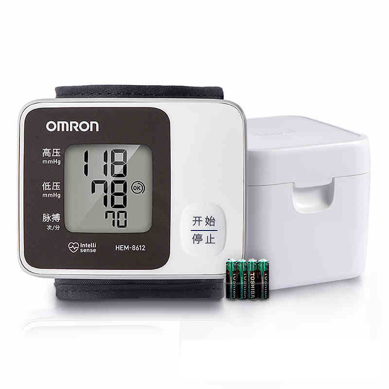 欧姆龙电子血压计家用智能便携式老人手腕式测量血压仪 HEM8612