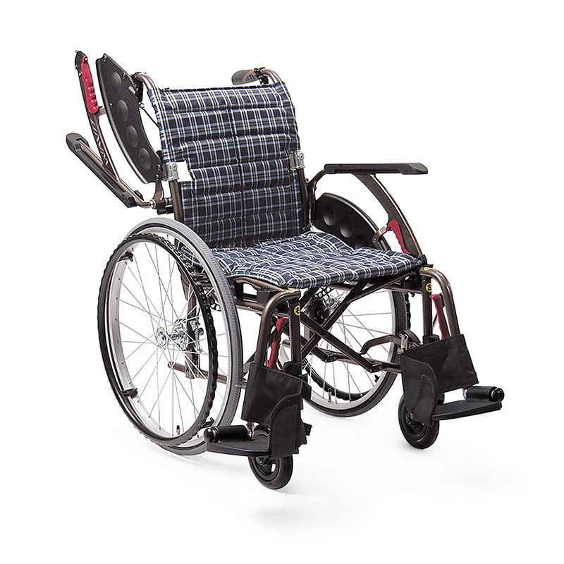 日本河村WAVIT轻便折叠豪华舒适老年代步轮椅下肢残疾带手刹