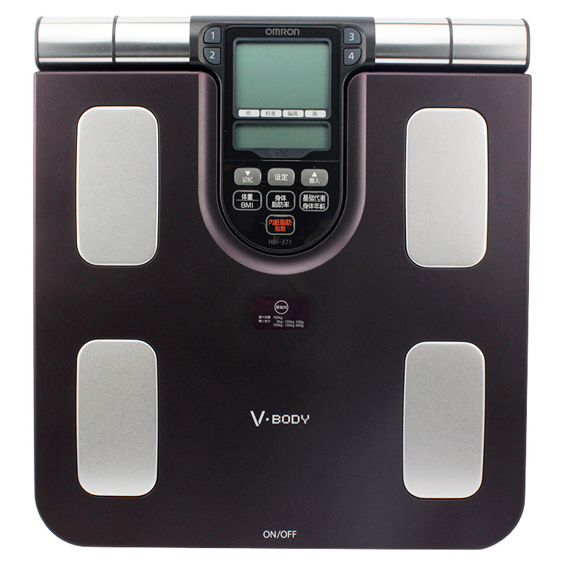 欧姆龙身体脂肪测量仪HBF-371脂肪秤脂肪测量仪器电子称体脂肪秤