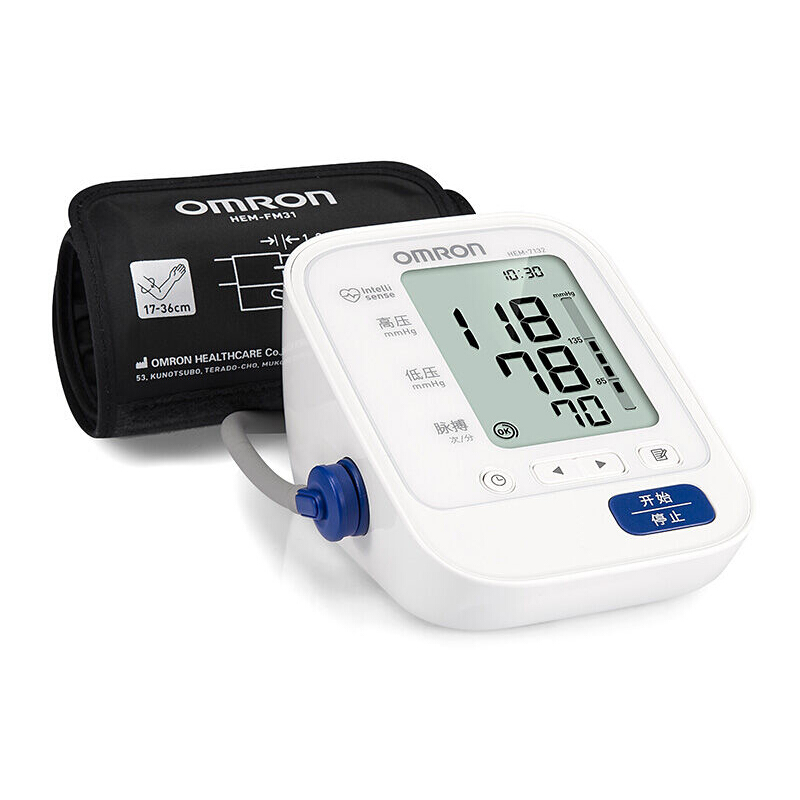 欧姆龙电子血压计HEM-7132家用上臂式血压仪全自动