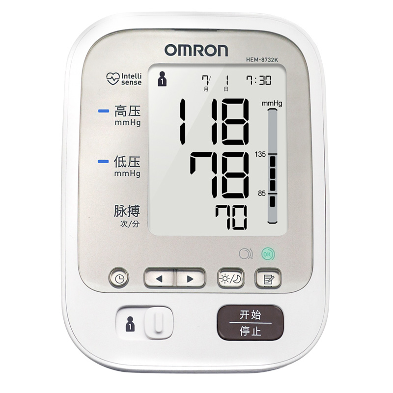 欧姆龙电子血压计HEM-8732K蓝牙智能高血压测量仪测量计
