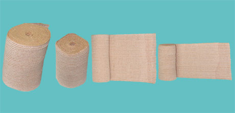 ELASTIC PLAIN BANDAGES WITH RUBBER