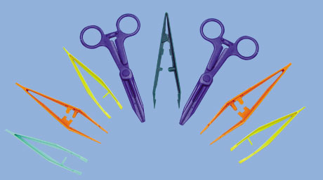PLASTIC FORCEPS,BLOOD STOPPER CLAMP