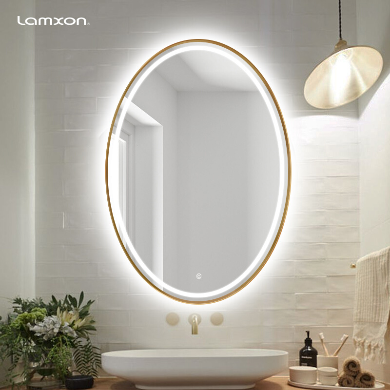 椭圆带框灯镜#6394