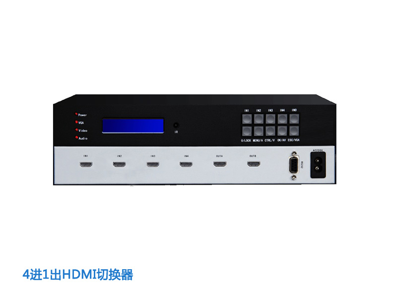 4進1出HDMI切換器