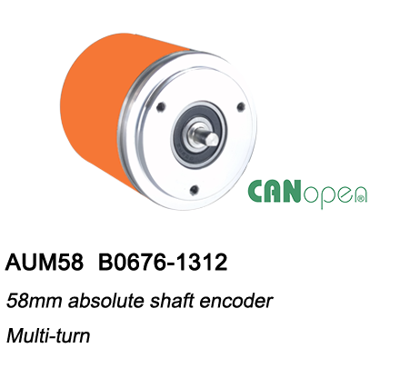 ø58 Absolute Multiturn Encoder AUM58-CANopen with synchronous flange