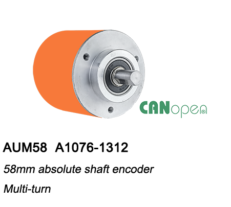 ø58 Absolute Multiturn Encoder AUM58-CANopen with clamping flange