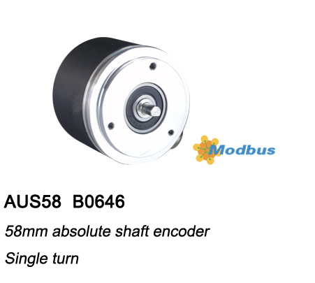 ø58 Absolute Singleturn Encoder AUS58-Modbus RTU with synchronous flange