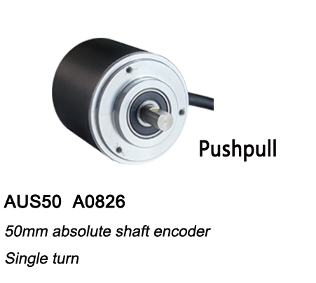 ø50 Absolute Singleturn Encoder AUS50-pushpull with clamping flange