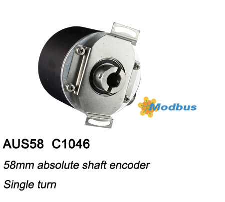 ø58 Absolute Singleturn Encoder AUS58-Modbus RTU with Blind hole flange