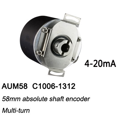 ø58 Absolute Multiturn Encoder AUM58-Analog with Blind hole flange