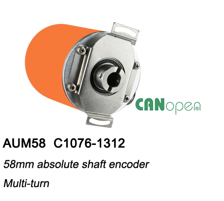 ø58 Absolute Multiturn Encoder AUM58-CANopen with Blind hole flange