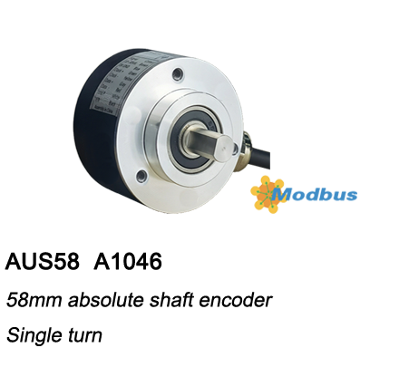ø58 Absolute Singleturn Encoder AUS58-Modbus RTU with clamping flange