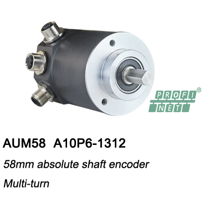ø58 Absolute Multiturn Encoder AUM58-PROFINET with clamping flange