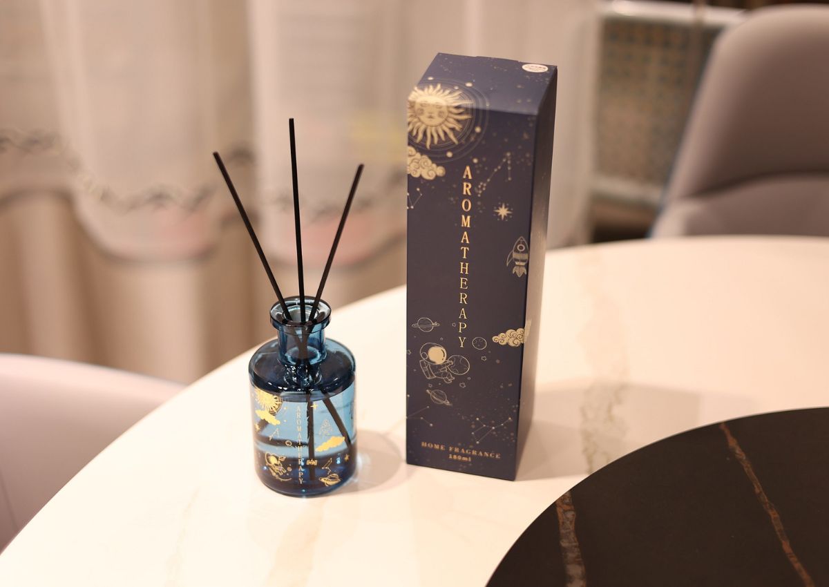 180ml Printed Glass Bottle Reed Diffuser - 121B