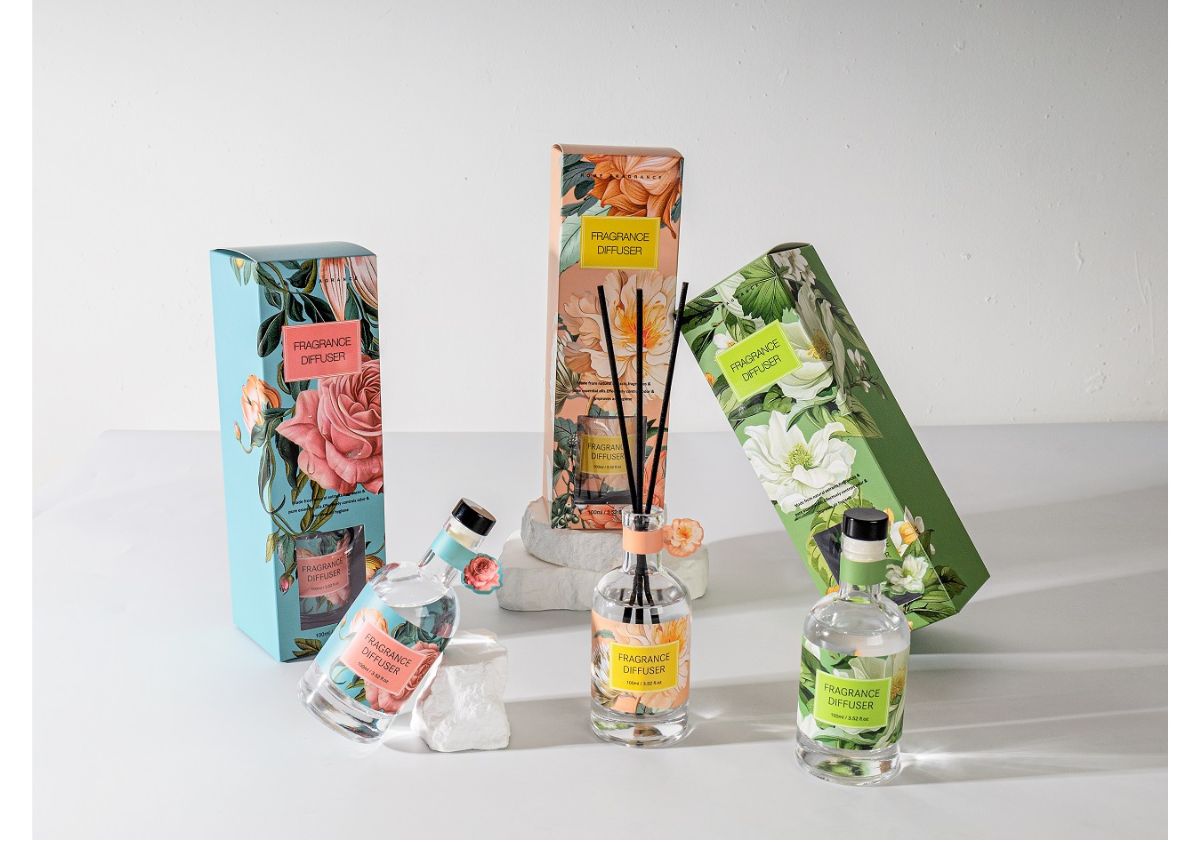 Home Decor Fragrance 100ml Floral Reed Diffuser - 142B