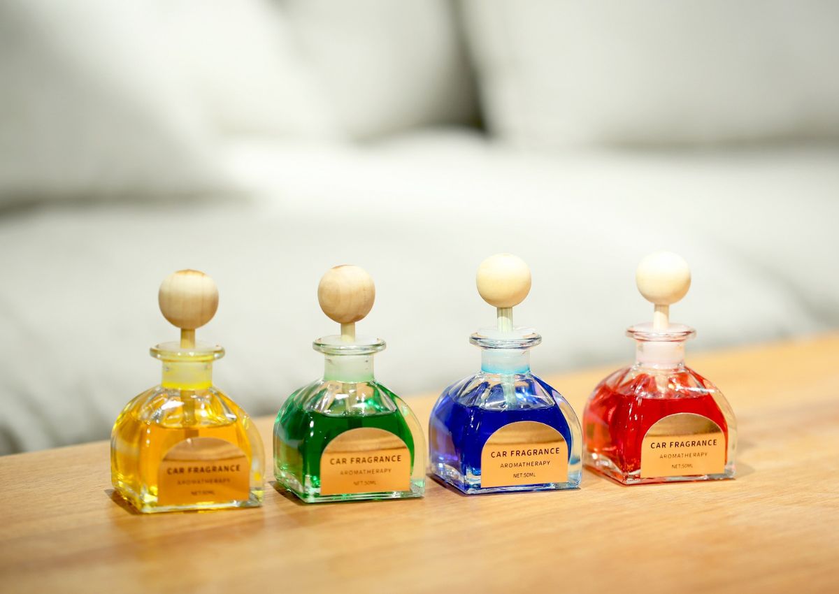 50ml Desktop Car Air Freshener Glass Bottle Reed Diffuser - 106D