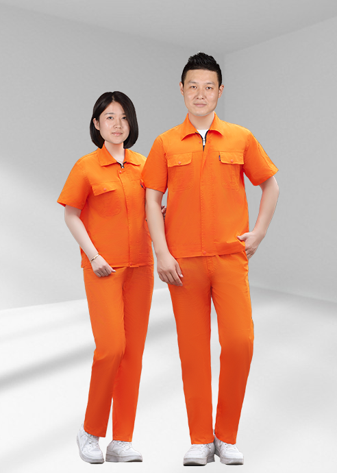 半袖纯棉细斜纹工作服
