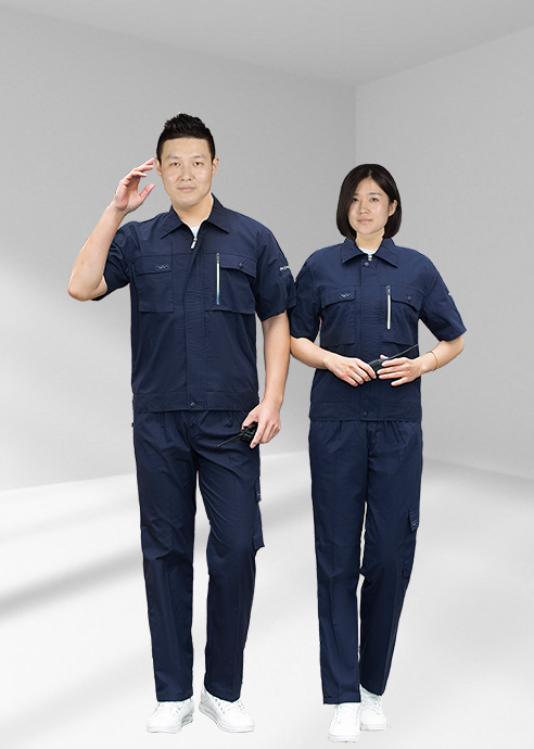 夏季半袖全工艺涤棉工作服