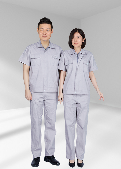 半袖纯棉细斜纹工作服