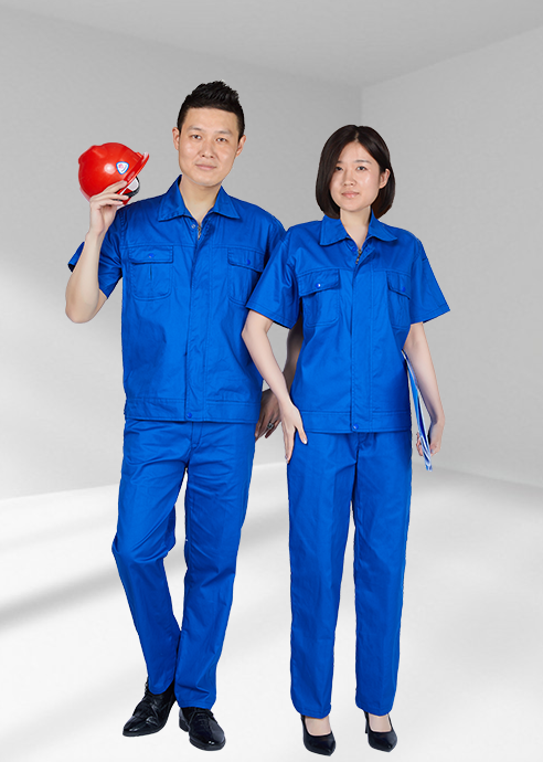 半袖纯棉细斜纹工作服