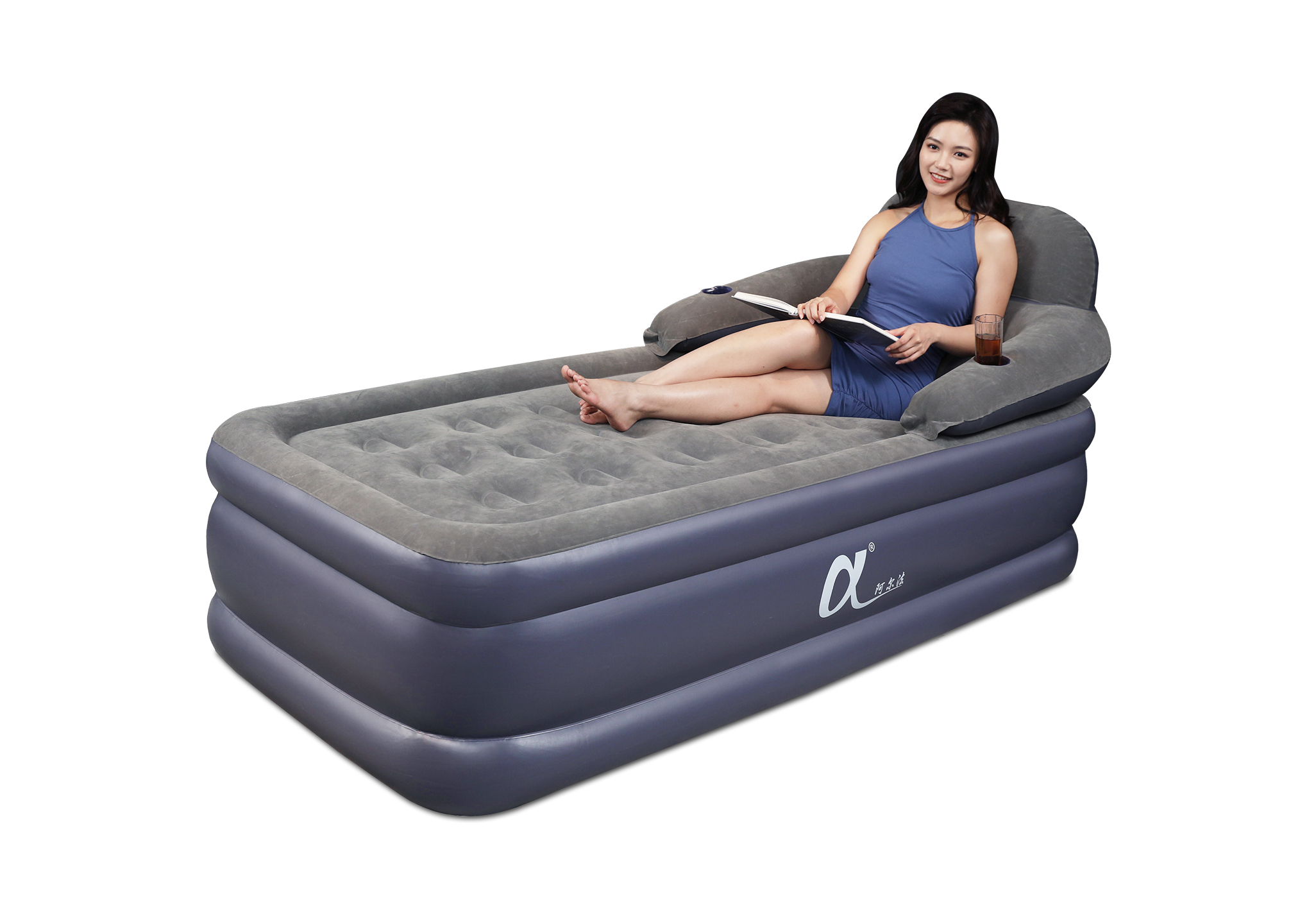 α阿尔法 64513 air mattres with headboard