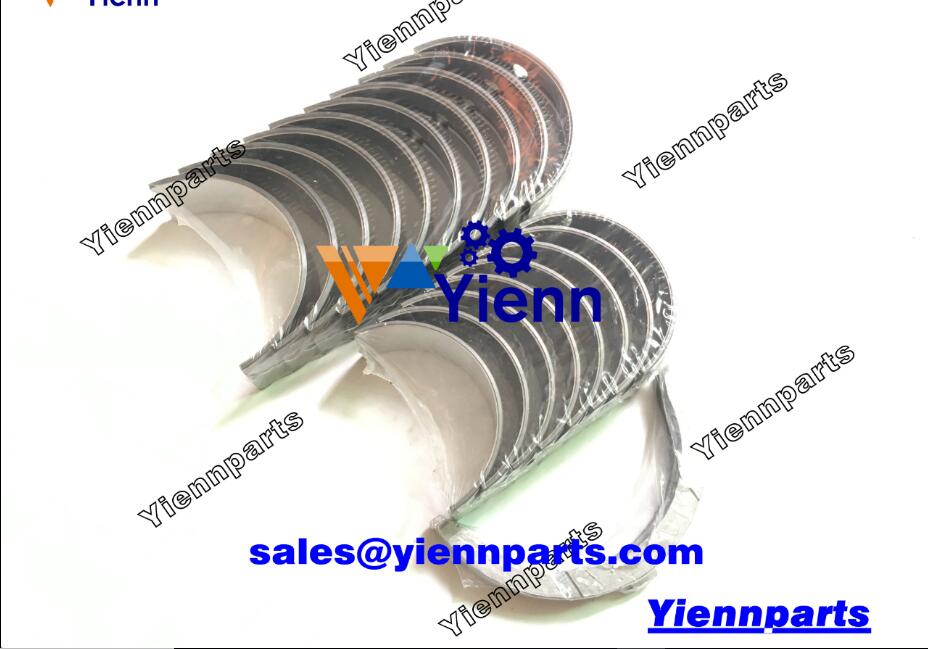 Yanmar 3TN100 3TN100-TRNC3 Crankshaft main conrod bearing set for TB045 Excavator F475 F535 Tractor