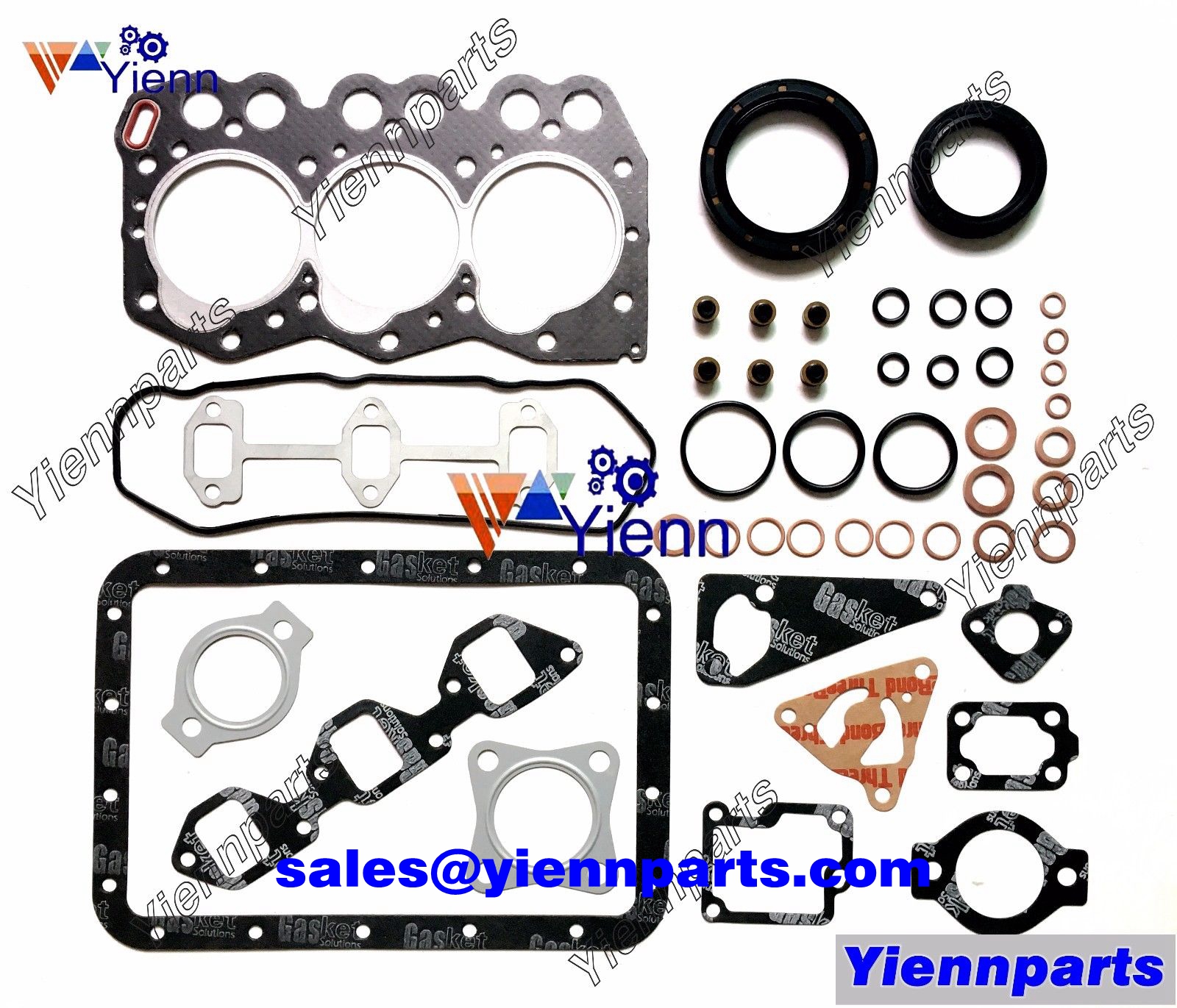 Yanmar 3TN66 3TN66L-UTBA full overhaul gasket kit for B08 Excavator 330 Lawn Garden Tractor