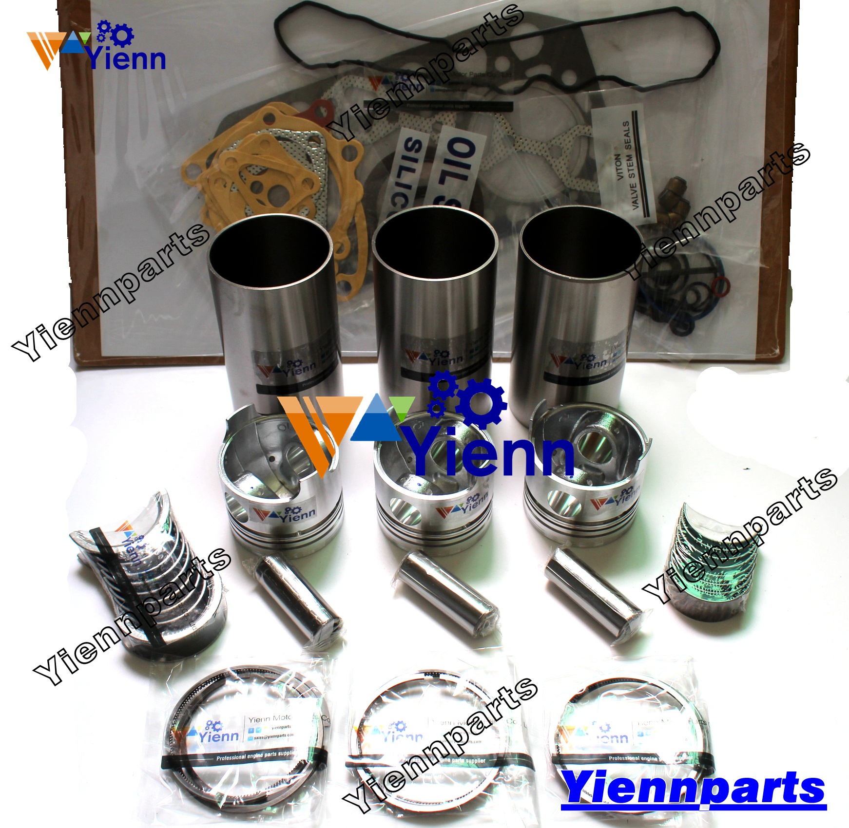 Yanmar 3JH4 Overhaul rebuild kit for marine boat engine gasket bearing piston ring liner