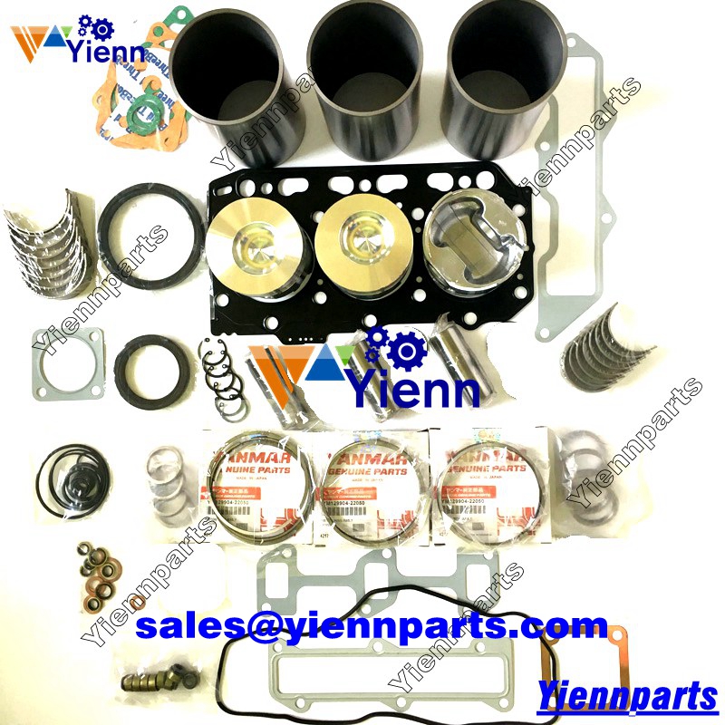 Yanmar 3TNE78 3TNE78A-EYBB Overhaul rebuild kit for F-7H FE-240 Tractor VIO27-2 US Mini Excavator
