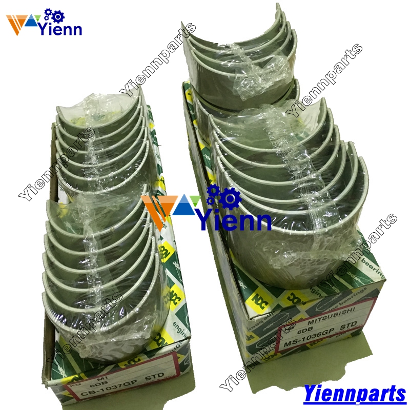 Mitsubishi 6DB1 6DB10 Main bearing 30009-39004 and Connecting rod bearing 30019-1202