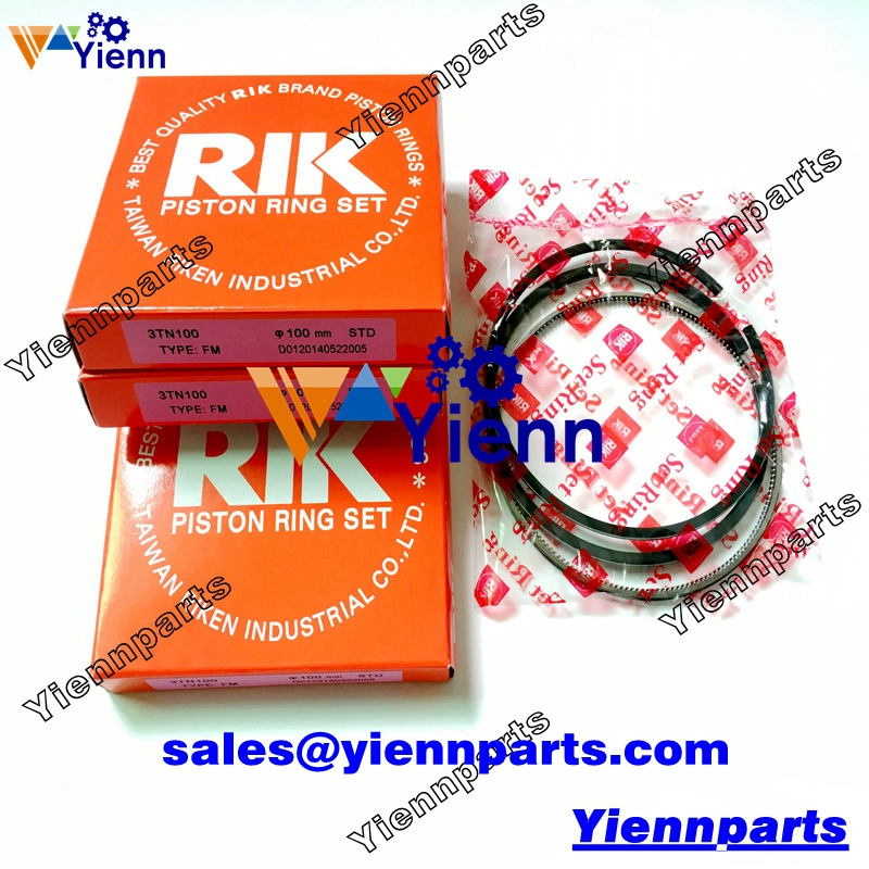Yanmar 3TN100 3TN100-RYT Piston ring set 719000-22500 for 5001RD Excavator F475D F535D F605D Tractor
