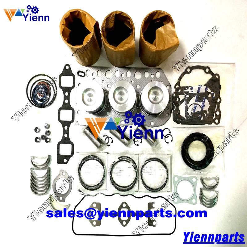 Yanmar 3TN75 3TN75-RNGR 3TN75L-RB1 overhaul rebuild kit for B22-2 Excavator  FX175 FX16 Tractor