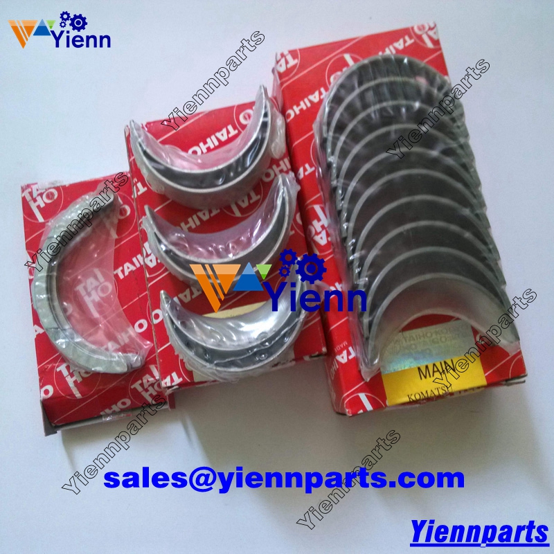 Yanmar 3TNE84 3TNE84-YW Crankshaft main conrod bearing set for PC35MR Excavator RS300 Tractor